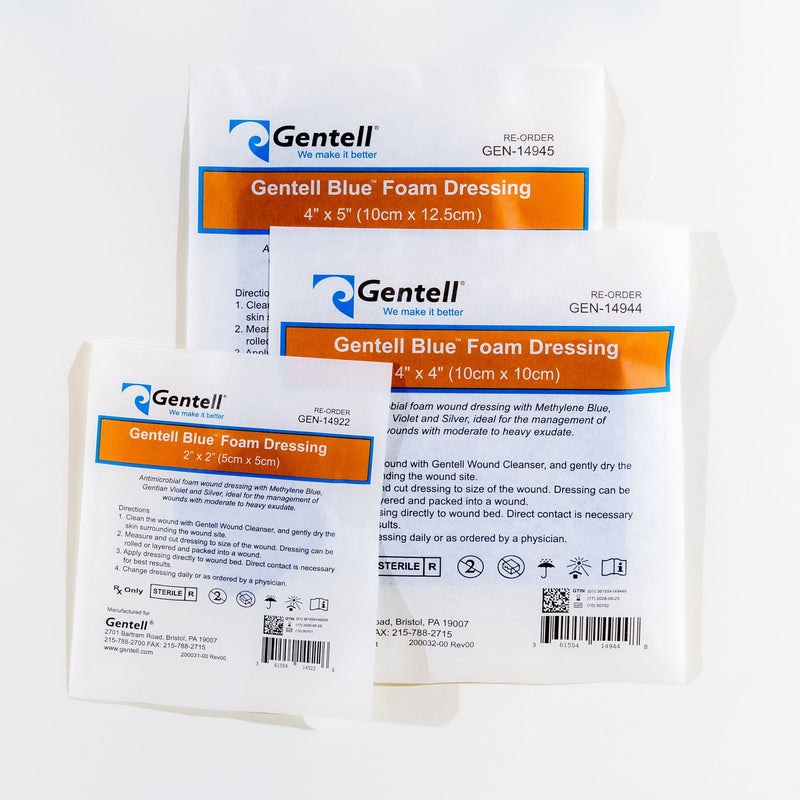 Gentell Blue Foam Dressing - Image 2