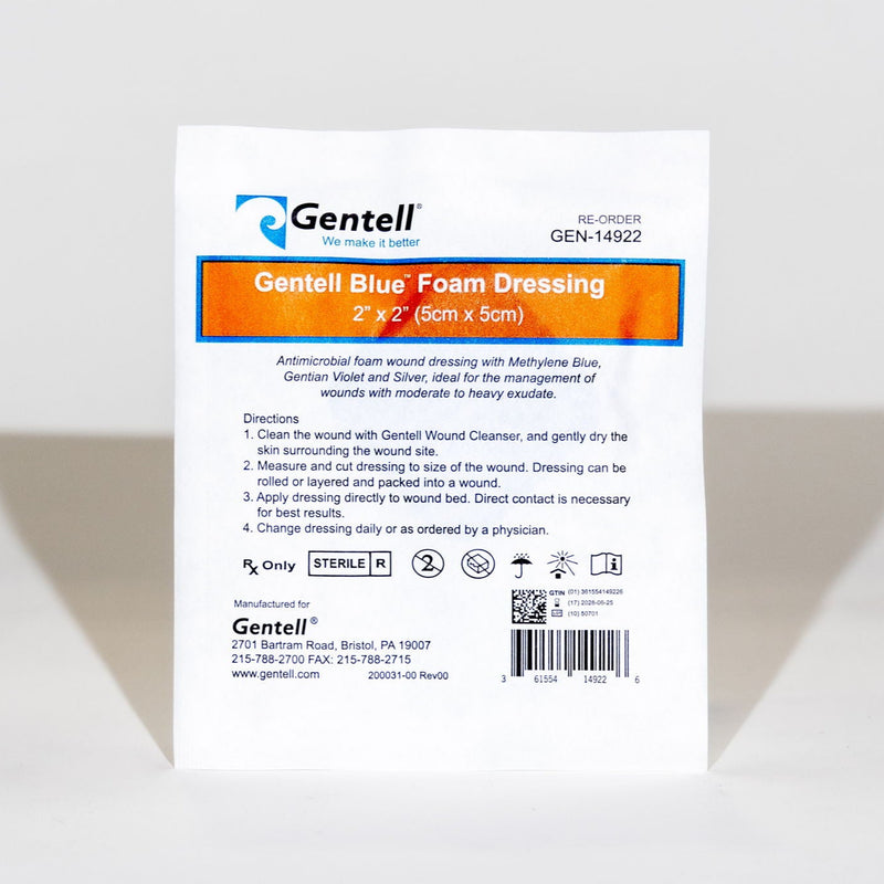 Gentell Blue Foam Dressing - Image 3