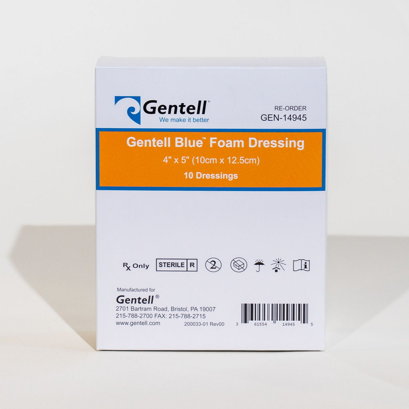 Gentell Blue Foam Dressing - Image 8