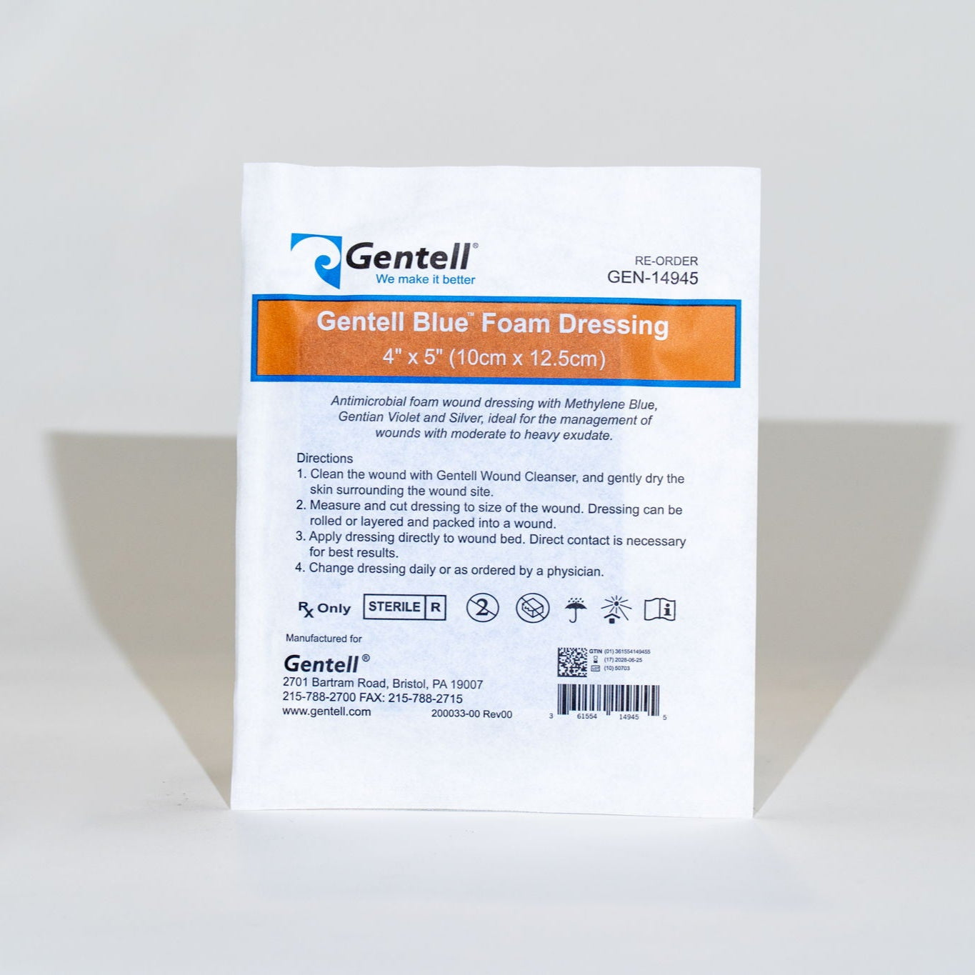 Gentell Blue Foam Dressing - Image 7
